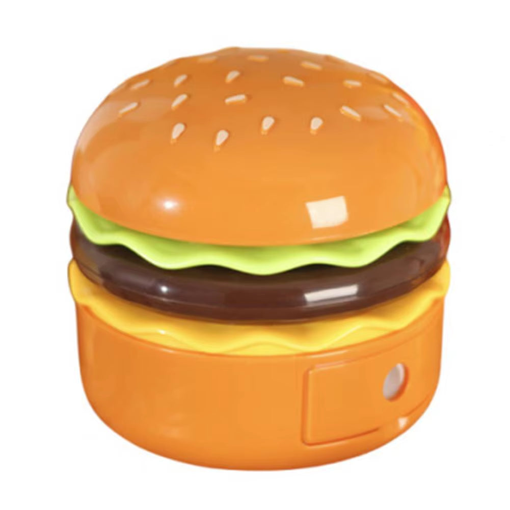 2-in-1 Hamburger Table Lamp with Pencil Sharpener – Creative Design with Flexible Hose, Multifunctional Bedside Lamp for Home Décor